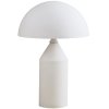 Biała lampka stołowa nocna w kształcie grzybka szklana klasyczna minimalistyczna uniwersalna BELFUGO MT1234-250 WHITE Step Into Design